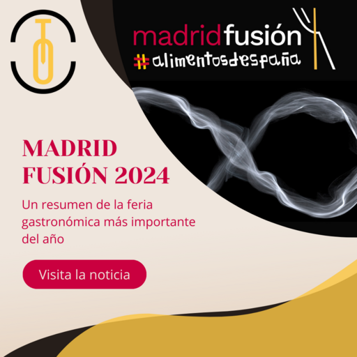Cartel de participación de Taberna Orgullosa en Madrid Fusión 2024.
