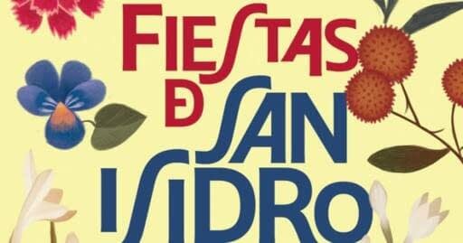 Cartel de las Fiestas de San Isidro en Madrid, diseño clásico.